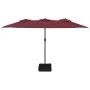 Burgunderroter Doppelschirm 449x245 cm von vidaXL, Sonnenschirme - Ref: Foro24-362949, Preis: 180,87 €, Rabatt: %