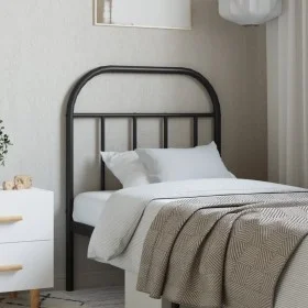 Kopfteil aus schwarzem Metall, 75 cm von vidaXL, Kopf- und Fußteile - Ref: Foro24-353661, Preis: 24,38 €, Rabatt: %