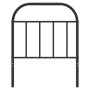 Black metal headboard 75 cm by vidaXL, Headboards and footboards - Ref: Foro24-353661, Price: 24,74 €, Discount: %