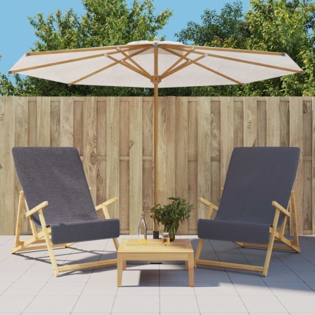 Toallas de playa 2 uds tela gris antracita 400 g/m² 60x135 cm de vidaXL, Toallas de playa - Ref: Foro24-362673, Precio: 24,12...