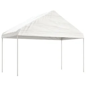 Pavillon mit weißem Polyethylendach 4,08x2,23x3,22 m von vidaXL, Zelte und Pavillons - Ref: Foro24-362637, Preis: 132,54 €, R...