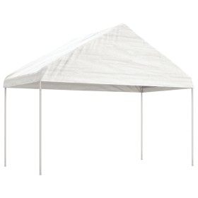 Pavillon mit weißem Polyethylendach 4,08x2,23x3,22 m von vidaXL, Zelte und Pavillons - Ref: Foro24-362637, Preis: 134,64 €, R...