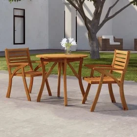 Solid acacia wood garden table Ø85 cm by vidaXL, Garden tables - Ref: Foro24-363302, Price: 150,11 €, Discount: %