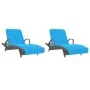 Beach towels 2 units turquoise fabric 400 g/m² 75x200 cm by vidaXL, Beach towels - Ref: Foro24-362680, Price: 51,88 €, Discou...