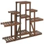 Soporte para flores madera maciza abeto 110x25x96 cm de vidaXL, Soportes para macetas - Ref: Foro24-362849, Precio: 46,23 €, ...
