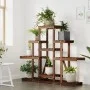 Soporte para flores madera maciza abeto 110x25x96 cm de vidaXL, Soportes para macetas - Ref: Foro24-362849, Precio: 46,23 €, ...