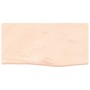 Estante de pared madera maciza roble sin tratar 60x30x(2-4) cm