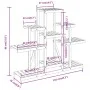 Soporte para flores madera maciza abeto 110x25x96 cm de vidaXL, Soportes para macetas - Ref: Foro24-362849, Precio: 46,23 €, ...
