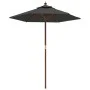 Garden umbrella with anthracite gray wooden pole 196x231 cm by vidaXL, Umbrellas - Ref: Foro24-363161, Price: 50,30 €, Discou...