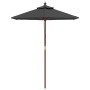 Garden umbrella with anthracite gray wooden pole 196x231 cm by vidaXL, Umbrellas - Ref: Foro24-363161, Price: 52,27 €, Discou...