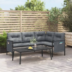Juego de muebles de jardín 2 piezas acero gris antracita de vidaXL, Conjuntos de jardín - Ref: Foro24-362810, Precio: 277,07 ...
