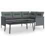 Anthracite gray steel 2-piece garden furniture set by vidaXL, Garden sets - Ref: Foro24-362810, Price: 277,27 €, Discount: %