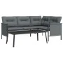 Anthrazitgraues 2-teiliges Gartenmöbelset aus Stahl von vidaXL, Gartensets - Ref: Foro24-362810, Preis: 277,27 €, Rabatt: %