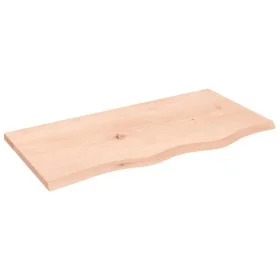 Untreated solid oak wood wall shelf 80x40x2 cm by vidaXL, Shelves and shelves - Ref: Foro24-363545, Price: 49,85 €, Discount: %