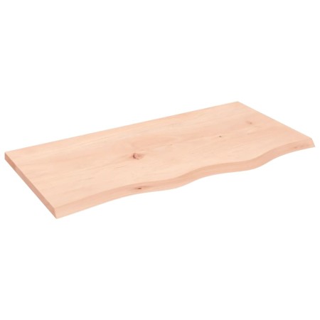 Wandregal aus unbehandeltem massivem Eichenholz, 80 x 40 x 2 cm von vidaXL, Regale und Regale - Ref: Foro24-363545, Preis: 50...