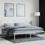 Estructura de cama con cabecero metal blanca 200x200 cm de vidaXL, Camas y somieres - Ref: Foro24-353691, Precio: 111,57 €, D...