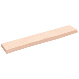 Wandregal aus unbehandeltem massivem Eichenholz, 60 x 10 x 2 cm von vidaXL, Regale und Regale - Ref: Foro24-363518, Preis: 17...