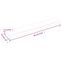 Untreated solid oak wood wall shelf 60x10x2 cm by vidaXL, Shelves and shelves - Ref: Foro24-363518, Price: 17,00 €, Discount: %