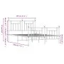 Black metal headboard and footboard bed frame 140x190 cm by vidaXL, Beds and slatted bases - Ref: Foro24-353555, Price: 127,6...