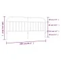 Kopfteil aus schwarzem Metall, 200 cm von vidaXL, Kopf- und Fußteile - Ref: Foro24-353673, Preis: 37,13 €, Rabatt: %