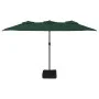 Doppelter grüner Regenschirm 449x245 cm von vidaXL, Sonnenschirme - Ref: Foro24-362946, Preis: 165,61 €, Rabatt: %