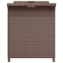 Garden bench with brown synthetic rattan cushion 116x46x57 cm by vidaXL, garden benches - Ref: Foro24-363416, Price: 132,00 €...