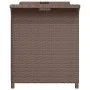 Garden bench with brown synthetic rattan cushion 116x46x57 cm by vidaXL, garden benches - Ref: Foro24-363416, Price: 129,75 €...
