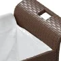 Garden bench with brown synthetic rattan cushion 116x46x57 cm by vidaXL, garden benches - Ref: Foro24-363416, Price: 129,75 €...