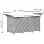 Garden bench with brown synthetic rattan cushion 116x46x57 cm by vidaXL, garden benches - Ref: Foro24-363416, Price: 129,75 €...