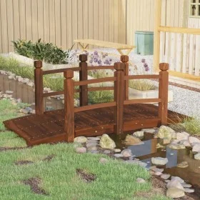 Garden bridge with fir wood railings 150x67x56cm by vidaXL, garden bridges - Ref: Foro24-363356, Price: 152,62 €, Discount: %
