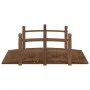 Garden bridge with fir wood railings 150x67x56cm by vidaXL, garden bridges - Ref: Foro24-363356, Price: 152,62 €, Discount: %