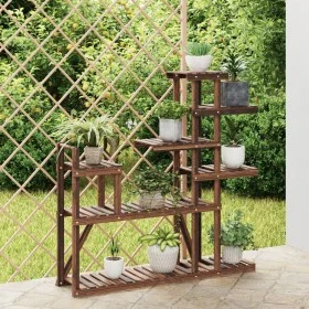 Blumenständer aus massivem Tannenholz, 110 x 25 x 111 cm von vidaXL, Topfständer - Ref: Foro24-362867, Preis: 40,00 €, Rabatt: %