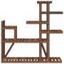 Soporte para flores de madera maciza abeto 110x25x111 cm de vidaXL, Soportes para macetas - Ref: Foro24-362867, Precio: 57,54...