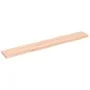 Estante de pared madera maciza de roble sin tratar 80x10x2 cm de vidaXL, Estantes y estanterías - Ref: Foro24-363536, Precio:...