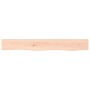 Untreated solid oak wood wall shelf 80x10x2 cm by vidaXL, Shelves and shelves - Ref: Foro24-363536, Price: 18,95 €, Discount: %