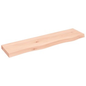 Estante de pared madera maciza de roble sin tratar 80x20x4 cm de vidaXL, Estantes y estanterías - Ref: Foro24-363540, Precio:...
