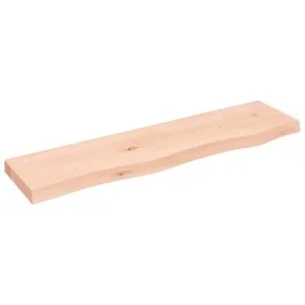 Solid untreated oak wood wall shelf 80x20x4 cm by vidaXL, Shelves and shelves - Ref: Foro24-363540, Price: 44,82 €, Discount: %