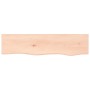 Estante de pared madera maciza de roble sin tratar 80x20x4 cm de vidaXL, Estantes y estanterías - Ref: Foro24-363540, Precio:...