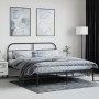 Estructura de cama con cabecero metal negro 180x200 cm de vidaXL, Camas y somieres - Ref: Foro24-353639, Precio: 155,65 €, De...