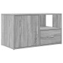Mueble de esquina madera ingeniería gris Sonoma 200x40x45 cm