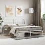 Metallbettgestell mit weißem Kopfteil 183x213 cm von vidaXL, Betten und Lattenroste - Ref: Foro24-353689, Preis: 107,11 €, Ra...