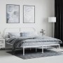 Metallbettgestell mit weißem Kopfteil 183x213 cm von vidaXL, Betten und Lattenroste - Ref: Foro24-353689, Preis: 107,11 €, Ra...