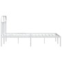 Metallbettgestell mit weißem Kopfteil 183x213 cm von vidaXL, Betten und Lattenroste - Ref: Foro24-353689, Preis: 107,11 €, Ra...