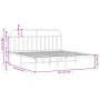 Metallbettgestell mit weißem Kopfteil 183x213 cm von vidaXL, Betten und Lattenroste - Ref: Foro24-353689, Preis: 107,11 €, Ra...