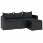 Gartenmöbel-Set aus schwarzem synthetischem Rattan von vidaXL, Gartensets - Ref: Foro24-362330, Preis: 357,51 €, Rabatt: %