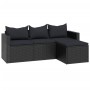 Gartenmöbel-Set aus schwarzem synthetischem Rattan von vidaXL, Gartensets - Ref: Foro24-362330, Preis: 366,32 €, Rabatt: %