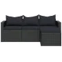 Gartenmöbel-Set aus schwarzem synthetischem Rattan von vidaXL, Gartensets - Ref: Foro24-362330, Preis: 357,51 €, Rabatt: %