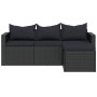Gartenmöbel-Set aus schwarzem synthetischem Rattan von vidaXL, Gartensets - Ref: Foro24-362330, Preis: 366,32 €, Rabatt: %