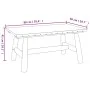 Solid fir wood coffee table 90x50x41 cm by vidaXL, Modular outdoor sofas - Ref: Foro24-363353, Price: 91,19 €, Discount: %