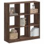 Estantería madera de ingeniería marrón roble 102x32x108 cm en Librerías y estanterías | Comprar online en Foro24